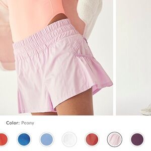 Free People “Get Your Flirt On” Shorts in Peony